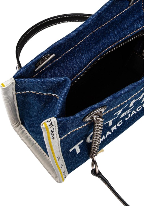 Produktbild Marc Jacobs the small tote in blue denim with embroidered logo