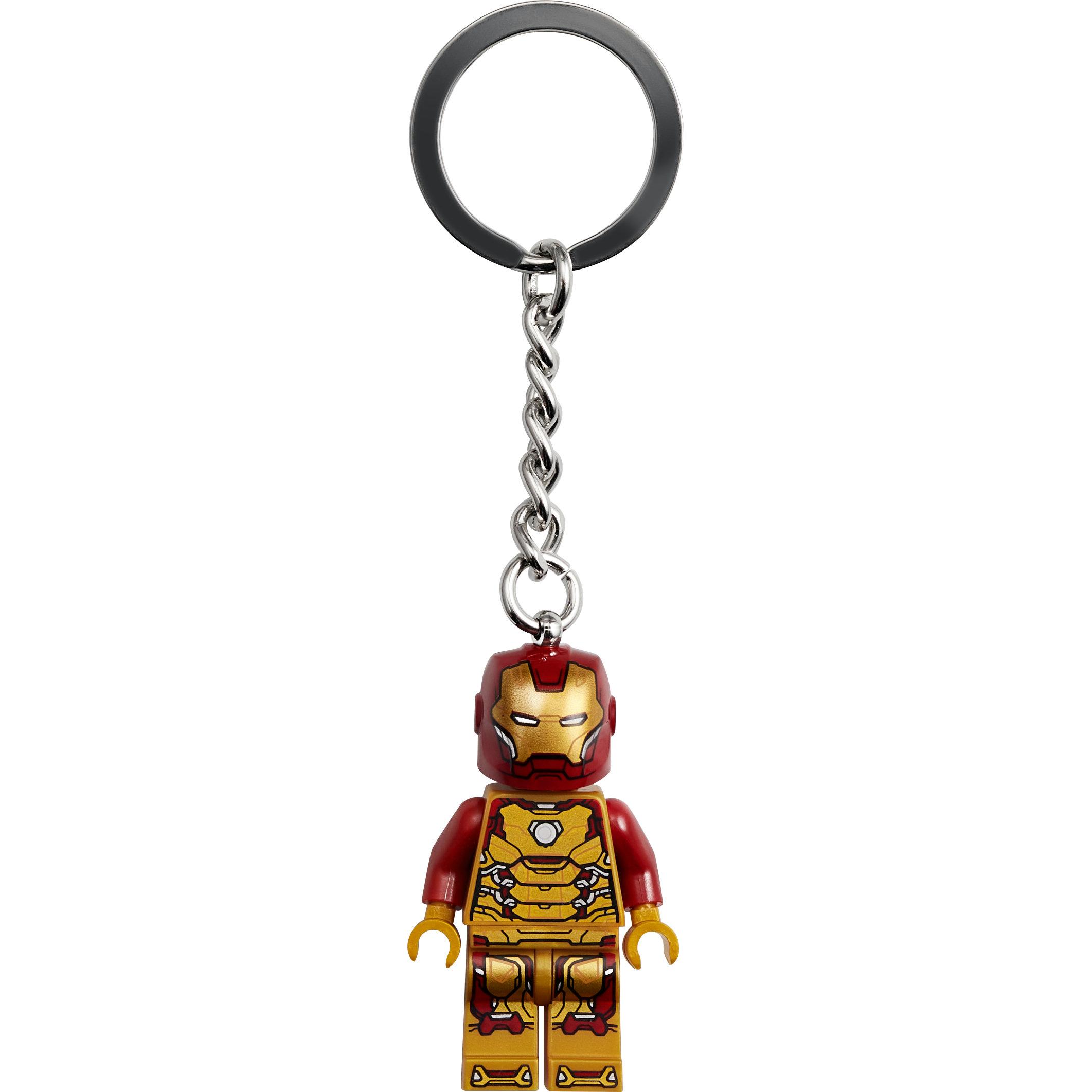 LEGO, Unisex, Portachiavi, Portachiavi Marvel Avengers Iron Man (854240), Multicolore