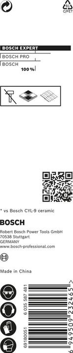 Produktbild Bosch Professional Zubehör EXPERT HEX-9 HardCeramic Bohrer, 12 x 90 mm (12 Millimeter)