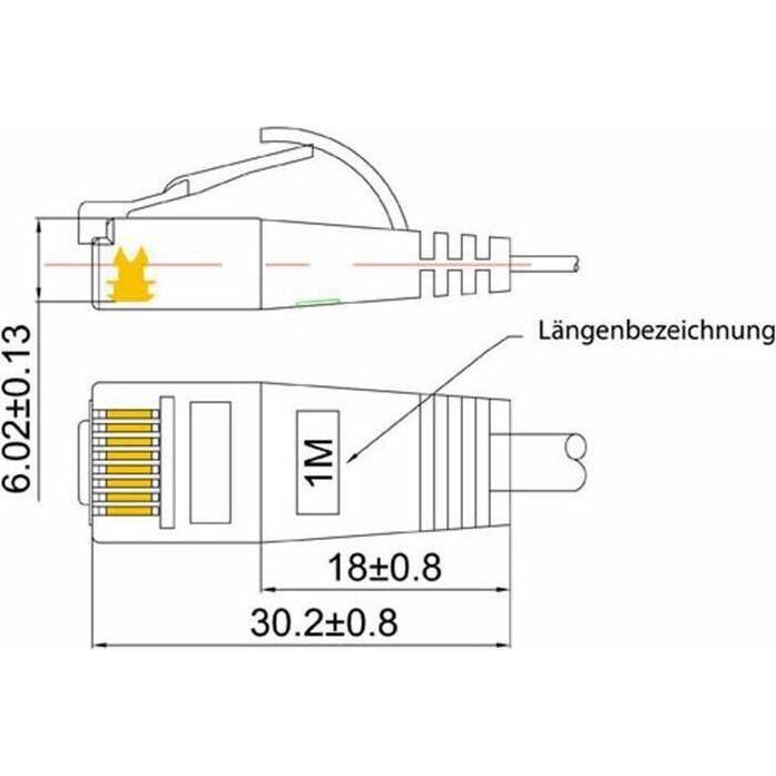 Thumbnail - Wirewin Netzwerkkabel (U/UTP, CAT6, 0.15 m), Netzwerkkabel
