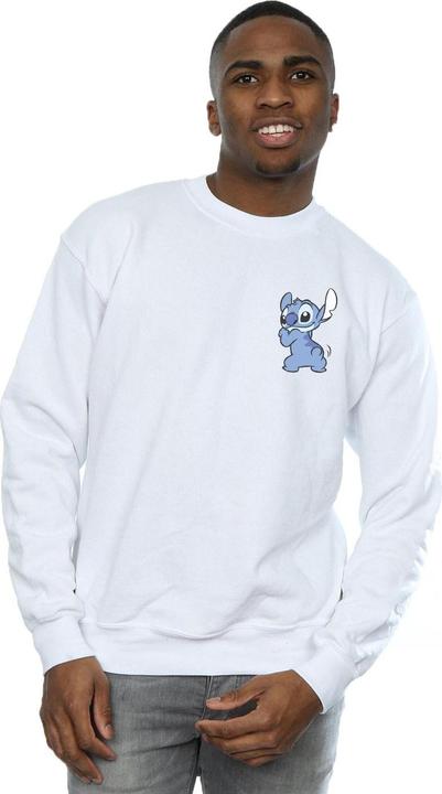 Actual product image Disney Mens Lilo And Stitch Stitch Backside Breast Print Sweatshirt (S)