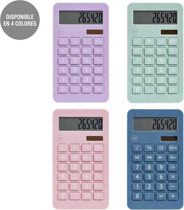 Produktbild Miquelrius TASCHENRECHNER Solar mit 10 Ziffern LCD-Bildschirm (Batterien)