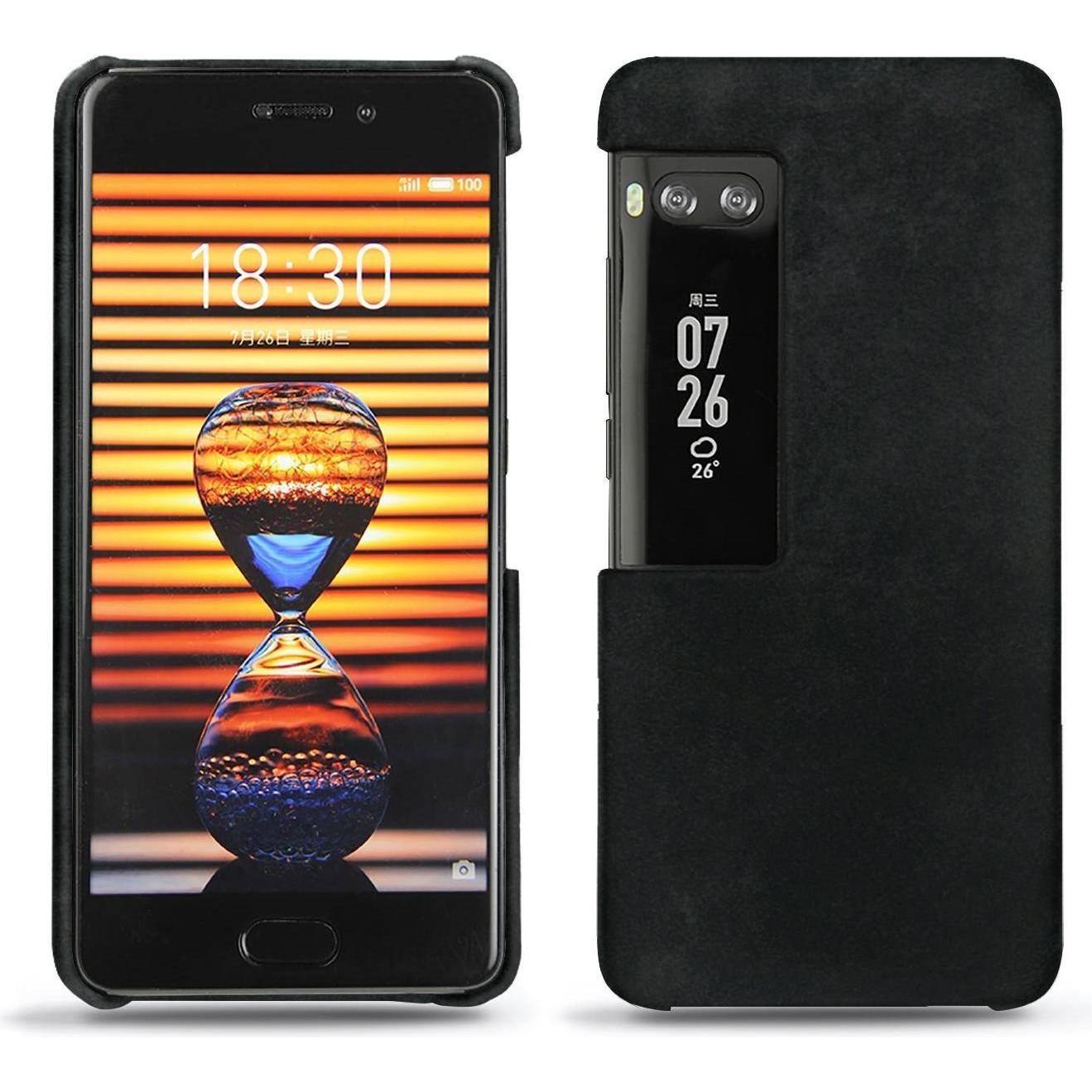 Thumbnail - Noreve Lederschutzhülle (Meizu Pro 7), Smartphone Hülle, Schwarz
