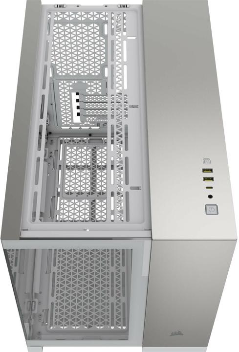 Produktbild Corsair 2500X (wei?/aluminium, Tempered Glass x 2) (Mini-ITX, mATX, ATX)