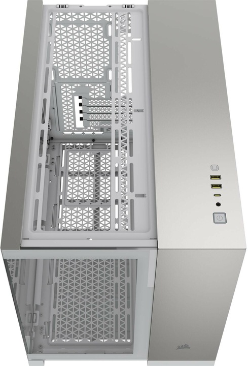 Produktbild Corsair 2500X (wei?/aluminium, Tempered Glass x 2) (ATX, mATX, Mini-ITX)
