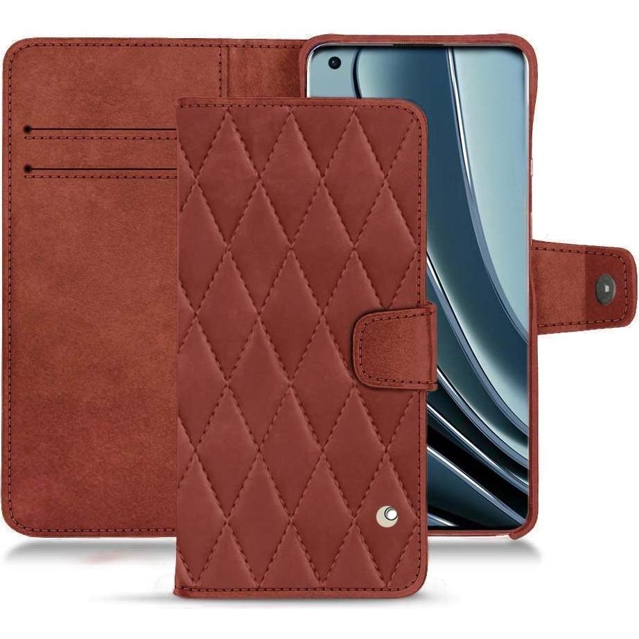 Noreve Lederschutzhülle Wallet (OnePlus 10 Pro), Smartphone Hülle, Rot