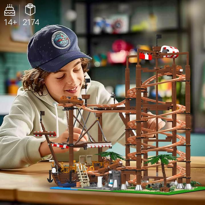 Image du produit Mould King Double Helix Roller Coaster - Pirate Ship