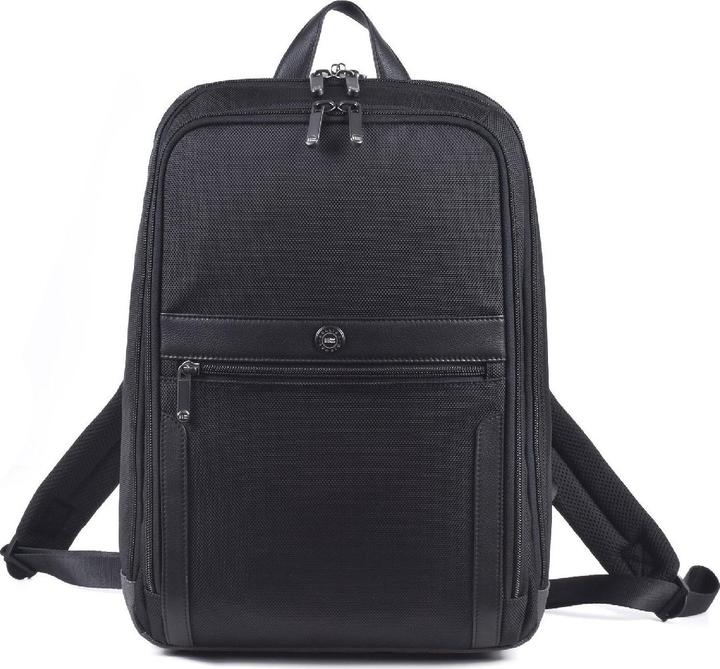 Actual product image Miguel Bellido Textile and leather backpack 40.5 cm