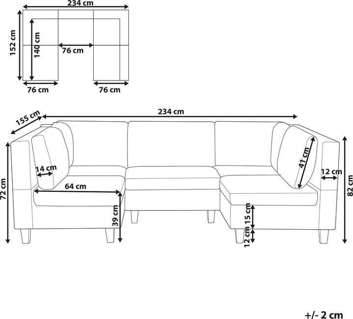 Produktbild Beliani Unstad (Modular Sofa)