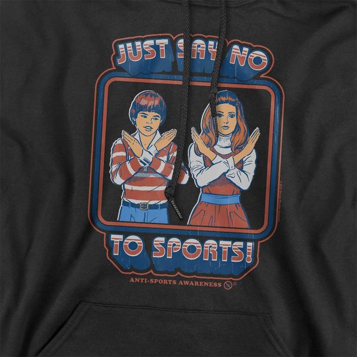 Produktbild Steven Rhodes Say No To Sports Kapuzenpullover (L)