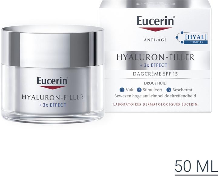 Actual product image Eucerin Hyaluron-Filler + 3x Effect (50 ml, Day cream, SPF 15)