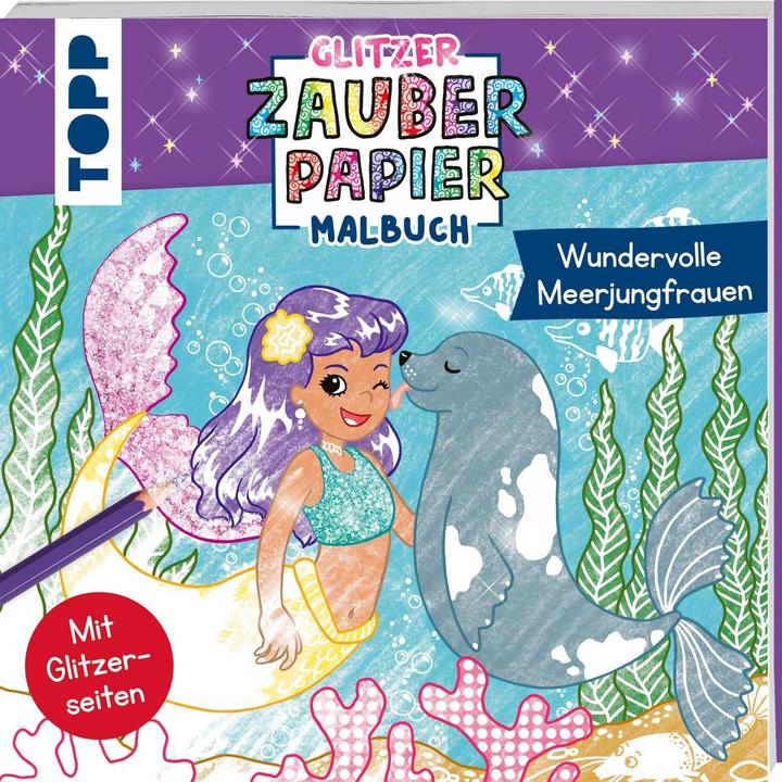 Produktbild Glitzer Zauberpapier Malbuch
