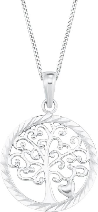Produktbild Amor 45+5 cm lange Kette mit Lebensbaum-Anhänger (Silber)