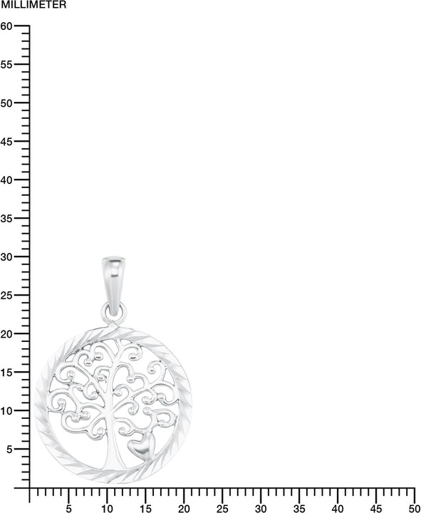 Immagine prodotto Amor Collana lunga 45+5 cm con pendente arbor vitae (Argento)