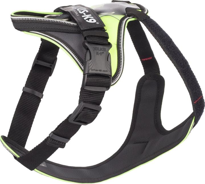 Actual product image Julius-K9 Idc Hondentuig Longwalk Neon Geel / Grijs (S, Dog, Walks)