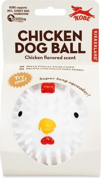 Image du produit Kikkerland Boule de poulet de Kobe (Jouet à balle chien)