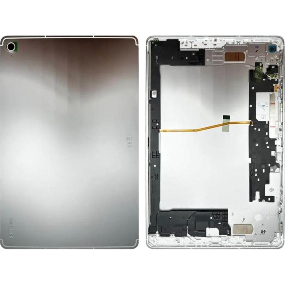 Samsung Galaxy Tab S10 FE Plus Back Cover Original - Silver (Samsung Galaxy Tab S10 FE), Cover tablet, Argento