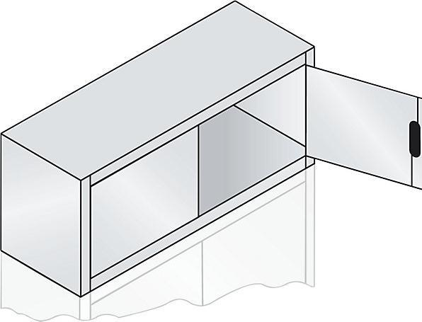 Actual product image C+P ACURADO add-on cupboard with hinged doors (120 x 40 x 50 cm)