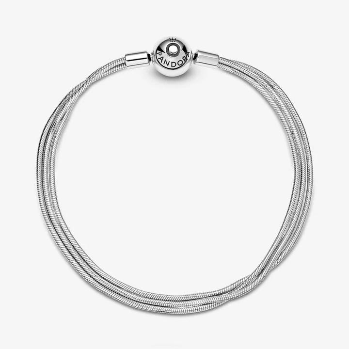 Produktbild Pandora Armband Moments Multi Snake Chains (20 cm, Sterling-Silber)