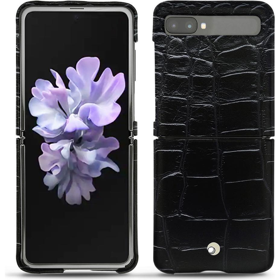 Noreve Lederschutzhülle (Samsung Galaxy Z Flip), Smartphone Hülle, Schwarz