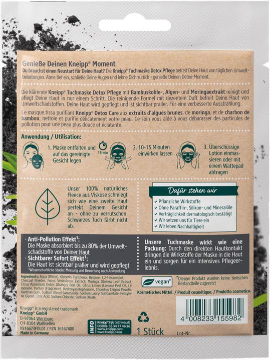 Produktbild Kneipp Tuchmaske Detox Care