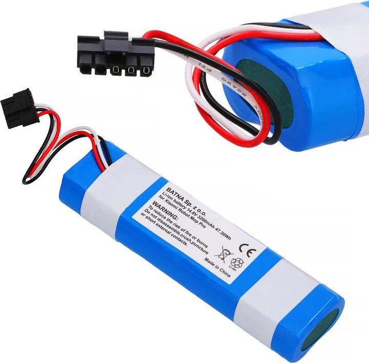 Actual product image Xiaomi Mopping robot Pro INR18650 MA1-4S1P-SC | Battery rechargeable battery | 3200mAh 47.36Wh