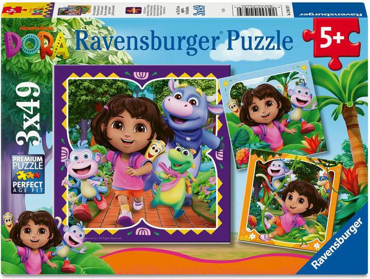 Ravensburger Kinderpuzzle 3x49 Teile - Dora the Explorer (147 Teile)