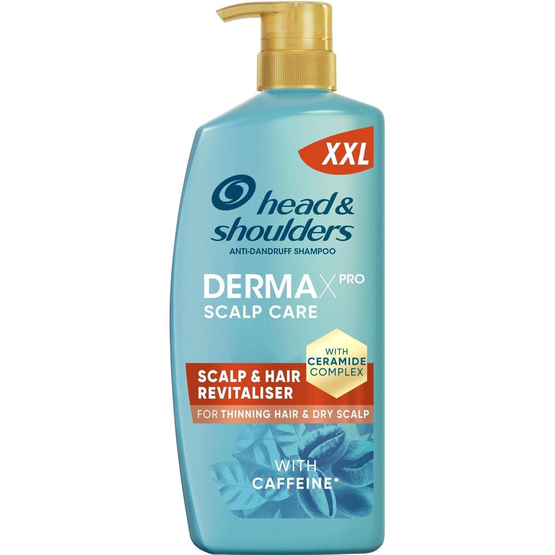 Head & Shoulders, Shampoo, Derma X Pro Shampoo Haar- & Kopfhaut Revitalisierer Shampoo + Serum 800 ml (Shampoo liquido, 800 ml)