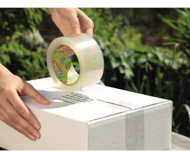 Actual product image tesa tesapack ECO & STRONG packaging tape - environmentally friendly packaging tape made from 100 % (50 mm)