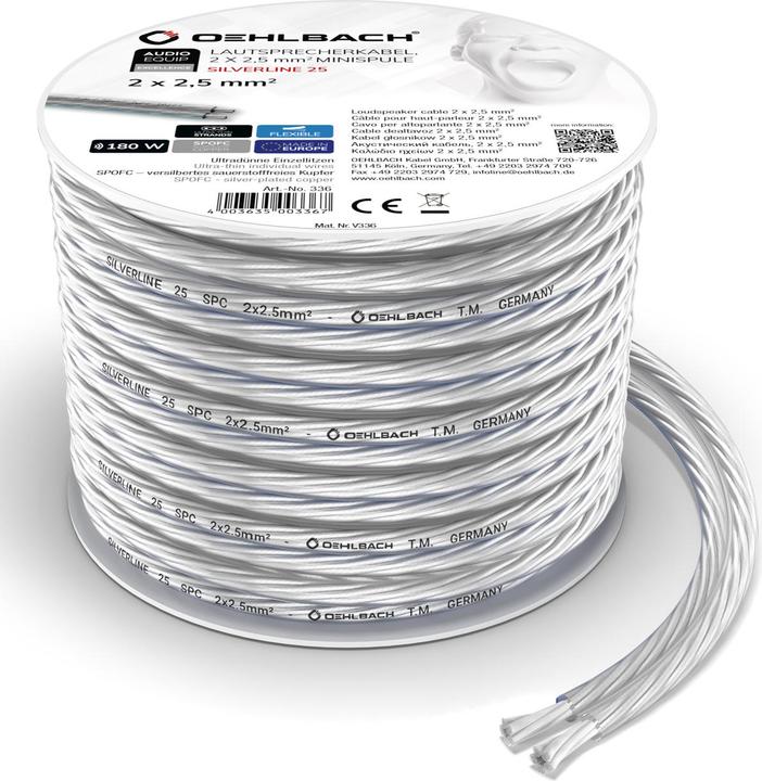 Actual product image Oehlbach Silverline SP25 (10 m, 2.50 mm²)