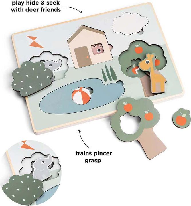 Actual product image Done by Deer Holz-Schichtpuzzle, 10-tlg. (10 pieces)