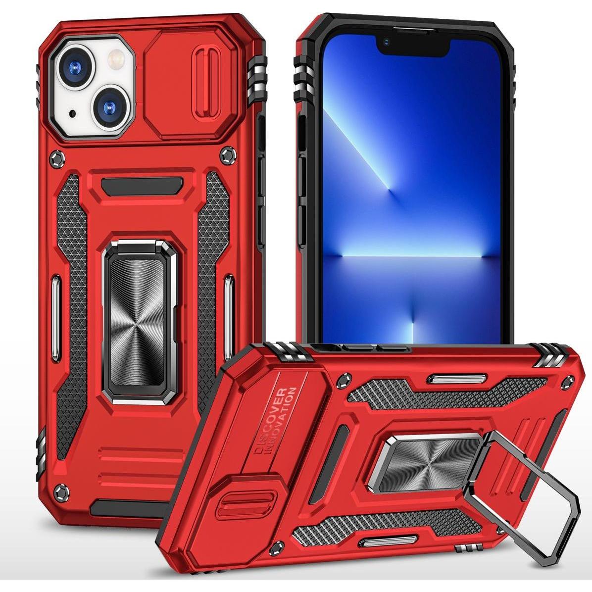König Design Hülle Handy Schutz für Apple iPhone 15 Plus Case Cover Kamera Ständer Etuis Neu (Apple iPhone 15 Plus), Sma...