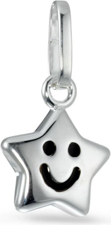 Rhomberg Star pendant with smile (Silver)