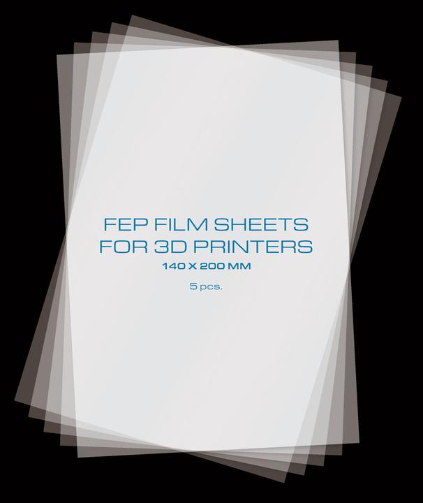 Produktbild Prima Creator PRIMACREATOR FEP-Folie Film Sheets 140mm x 200mm 5er Pack