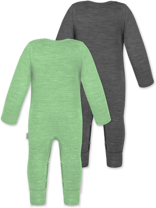 Actual product image Normani 2-pack baby merino romper "Tangoio" - 9595 (92)