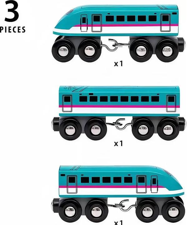 Produktbild Ravensburger BRIO World – 36086 Trains of the World Shinkansen Series E5 Hayabusa Zug | Spielzeugzug für Kinder
