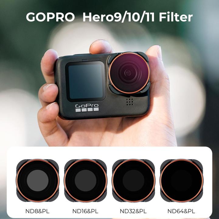 Actual product image K&F Concept Filters ND&PL (8/16/32/64) Kit for Hero 9 / Hero 10