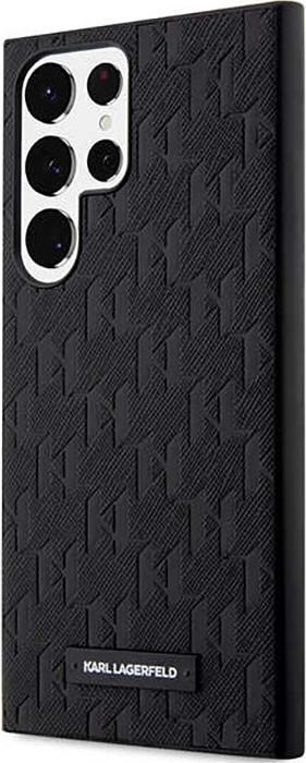 Produktbild Karl Lagerfeld KLHCS23LSAKLHPK S23 Ultra S918 hardcase black/black Saffiano Mono Metal Logo (Samsung Galaxy S23 Ultra)