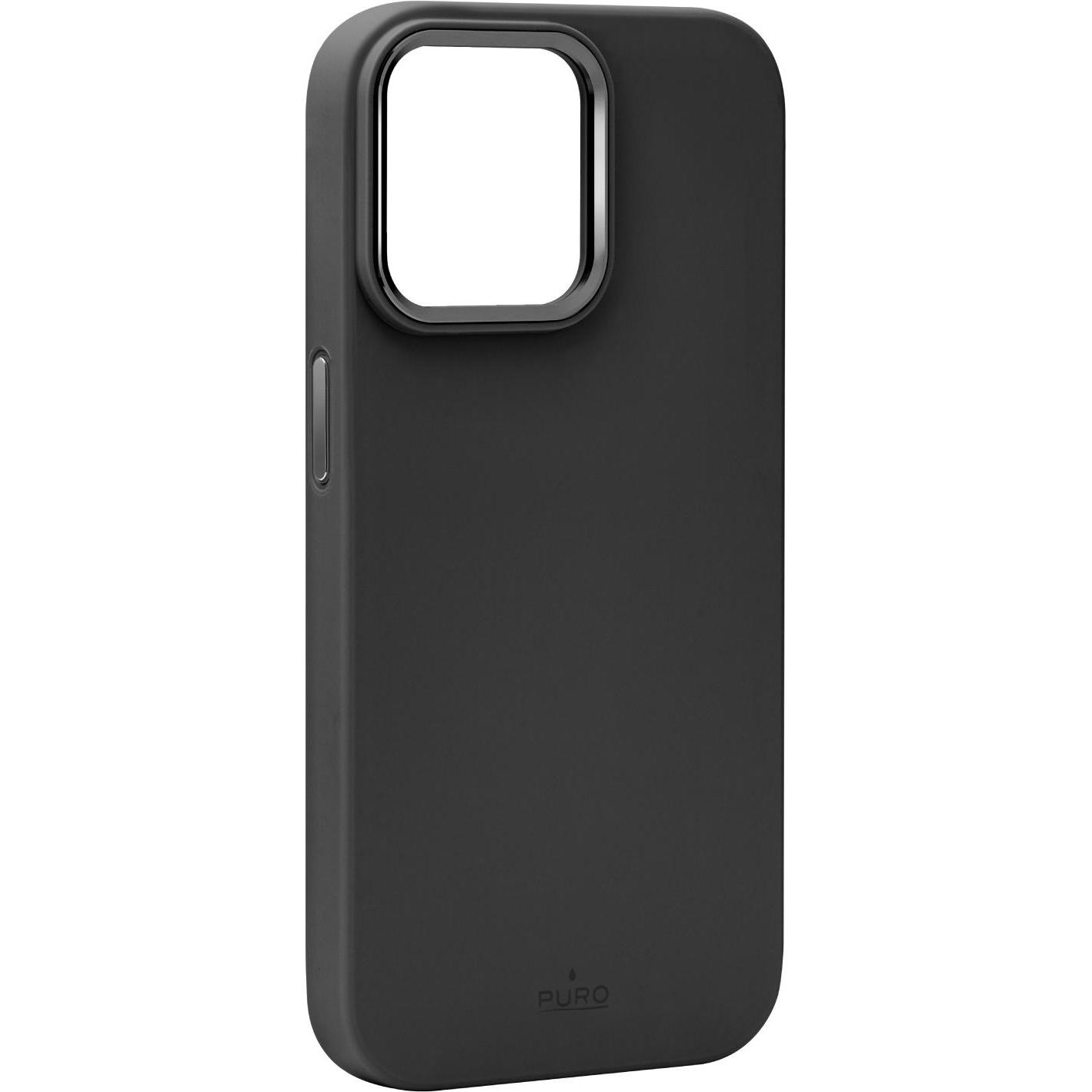 Puro Icon Mag Pro Case iPhone 15 Pro Max schwarz (Apple iPhone 15 Pro Max), Smartphone Hülle, Schwarz