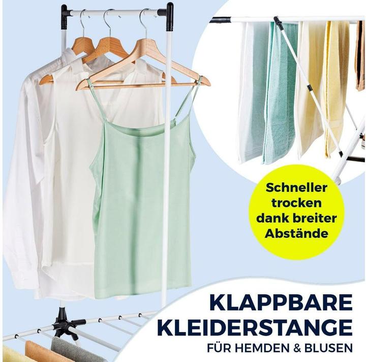 Produktbild Easymaxx Standtrockner mit Kleiderstange (2 m)
