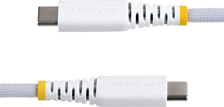 Image du produit StarTech .com USB2CC15CMNCBRWH, 0,15 m, USB C, USB C, USB 2.0, 0,48 Gbit/s, Blanc (0.15 m, USB 2.0, 60 W)