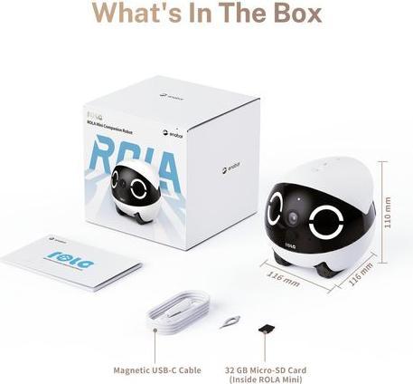 Image du produit Enabot Mini robot compagnon Rola (2304 x 1296 Pixels)