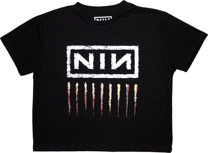 Immagine prodotto Nine Inch Nails Crop Top a spirale verso il basso (donna) (S)