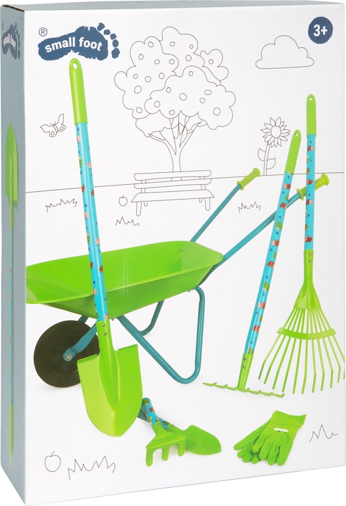 Actual product image small foot Large garden set with wheelbarrow