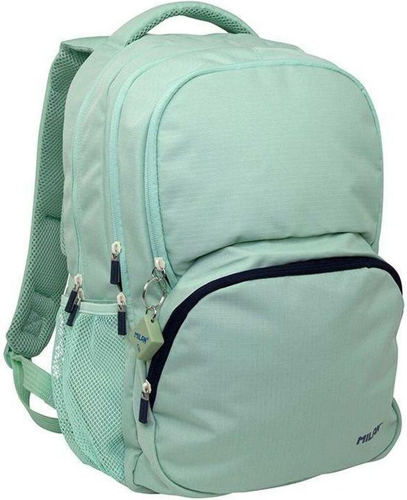 Zaino scuola Milano 1918 verde 46,5 x 30 x 17 cm (25 l)