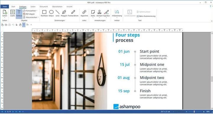 Actual product image Ashampoo PDF Pro 4 ESD, full version, 1 PC, product family (1 User, unlimited)