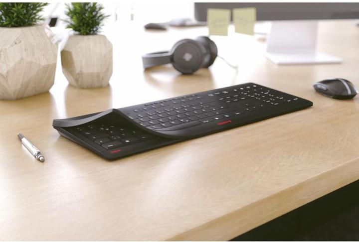 Actual product image CHERRY TAS STREAM PROTECT KEYBOARD Corded DE-Layout black (DE, Cable)