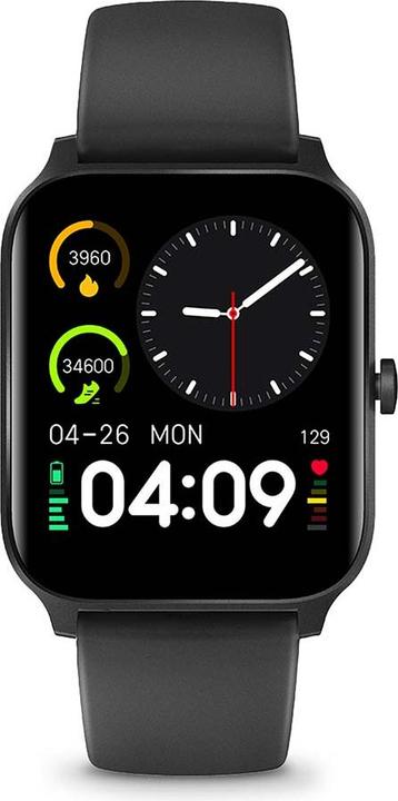 Actual product image Nedis SmartLife watch | LCD | IP68 | Maximum operating time: 14400 min | Android™ / IOS | Black (41 mm)