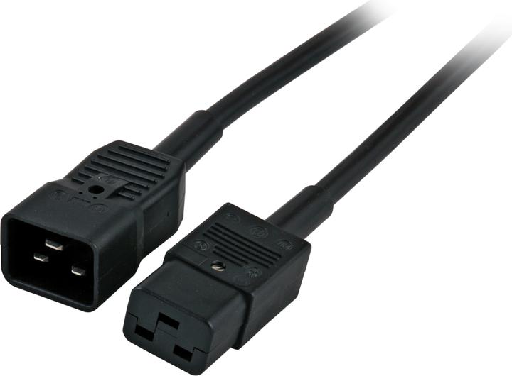 EFB Elektronik EFB Kaltgeräteverl. C20 180°-C19 180°,sw,5.0m,3x1.50mm (5 m, C20, C19)