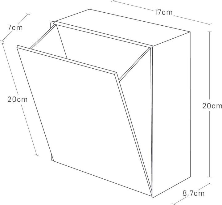 Actual product image Yamazaki Tower adhesive hook storage box